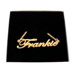 14k Gold Plated Name Necklace - Frankie